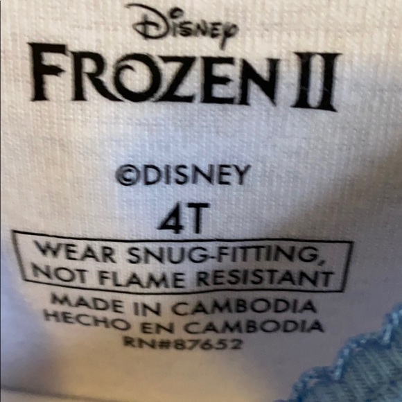 NWT Disney Frozen 2 PJs 4T - Picture 4 of 5